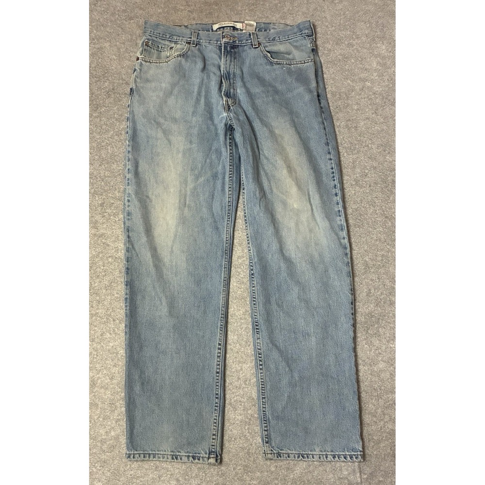 Vintage Levis 550 Straight Jeans Relaxed Fit Denim Y2K Faded Mens 36x32 Baggy